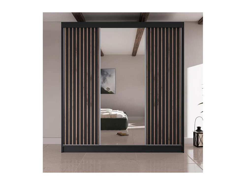 Hangkast Lico II 200/61/215 zwart