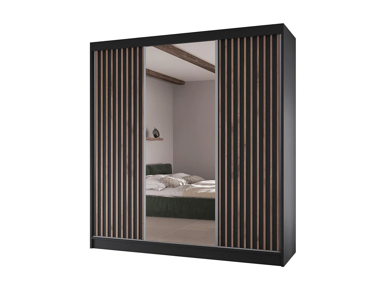 Hangkast Lico II 200/61/215 zwart