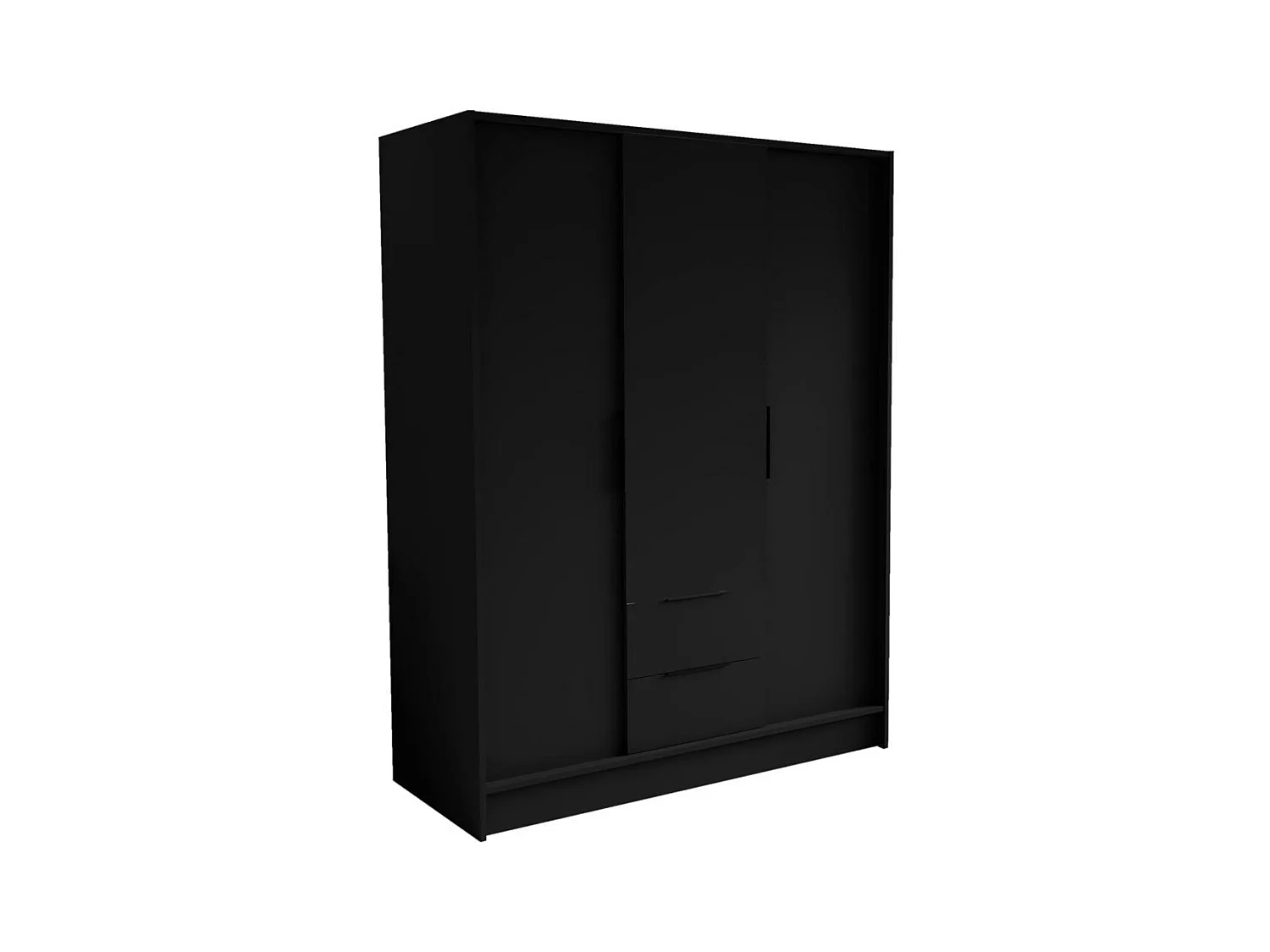 ARMOIRE À PORTES TOURNANTES Niko 150/51/200 cm noir