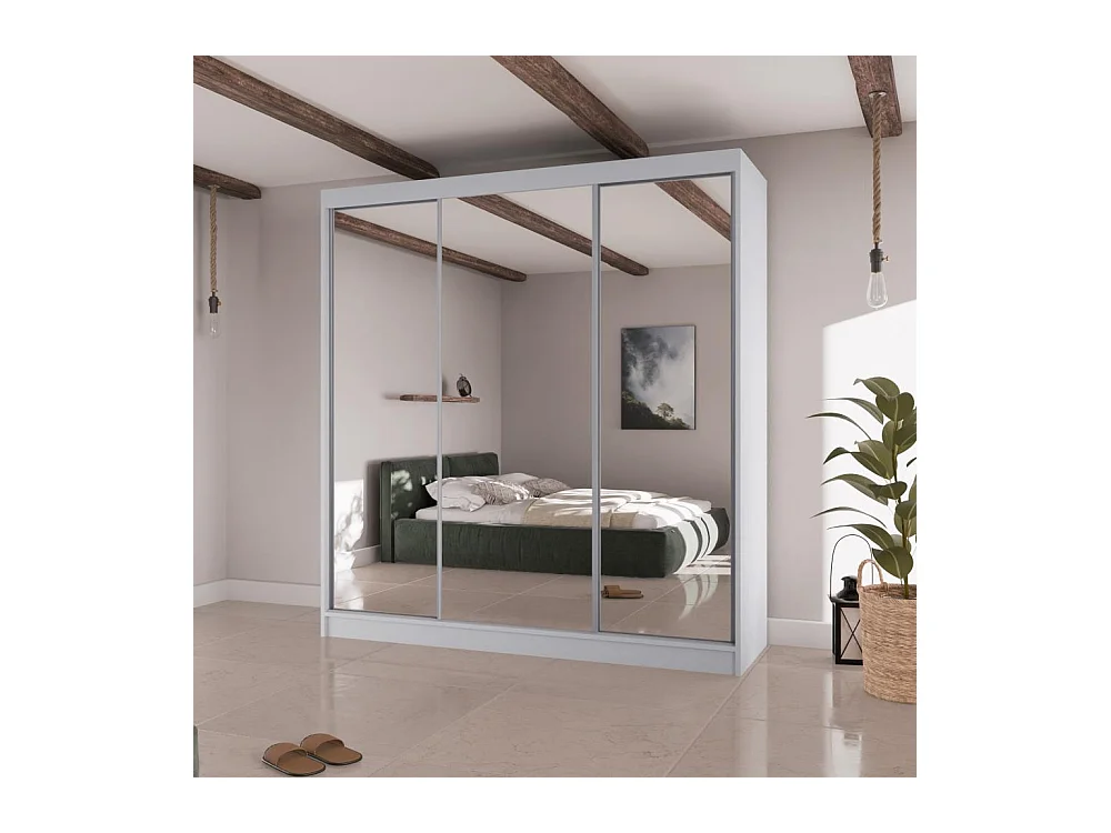 ARMOIRE À PORTES FERMÉES Homa II 200/61/215 blanc