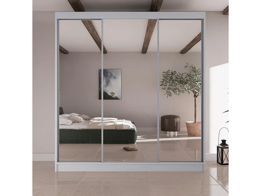 ARMOIRE À PORTES FERMÉES Homa II 200/61/215 blanc