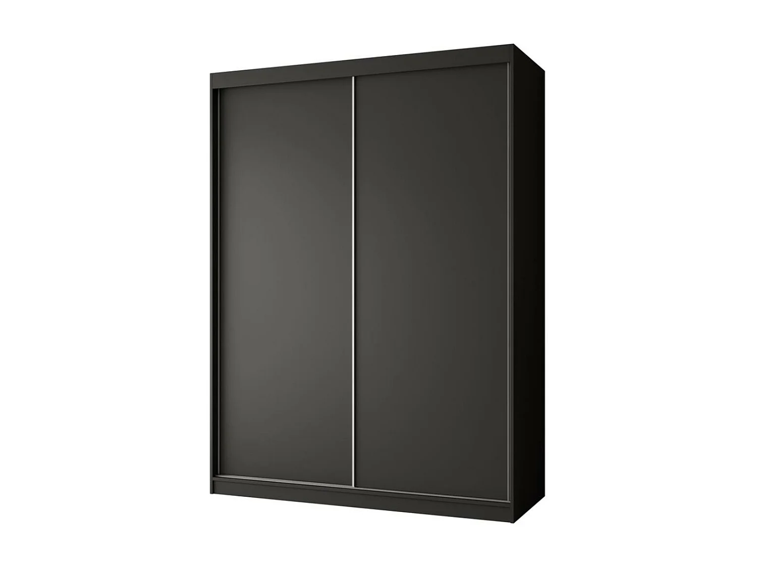 SCHWEBETÜRENSCHRANK Mario 150/216/61 schwarz