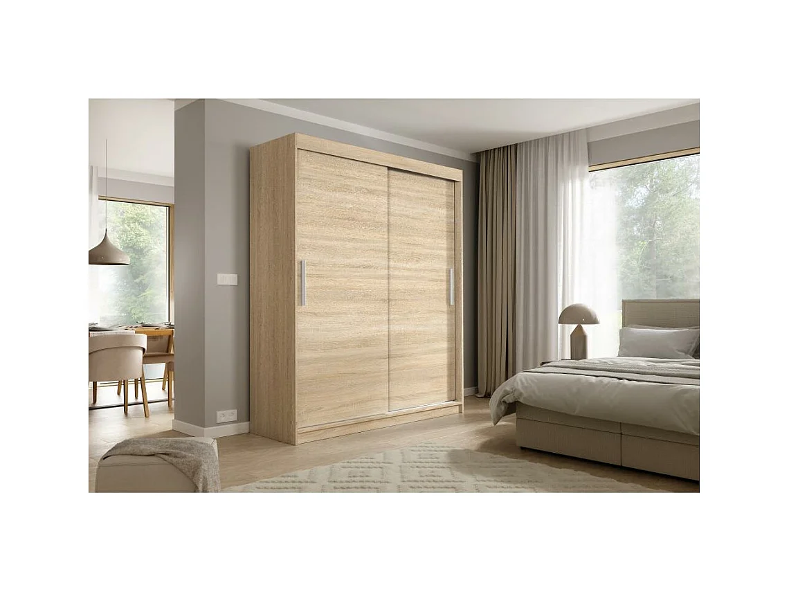 SCHWEBETÜRENSCHRANK Katrina eiche Sonoma 200/215,5/59 cm 2-türig