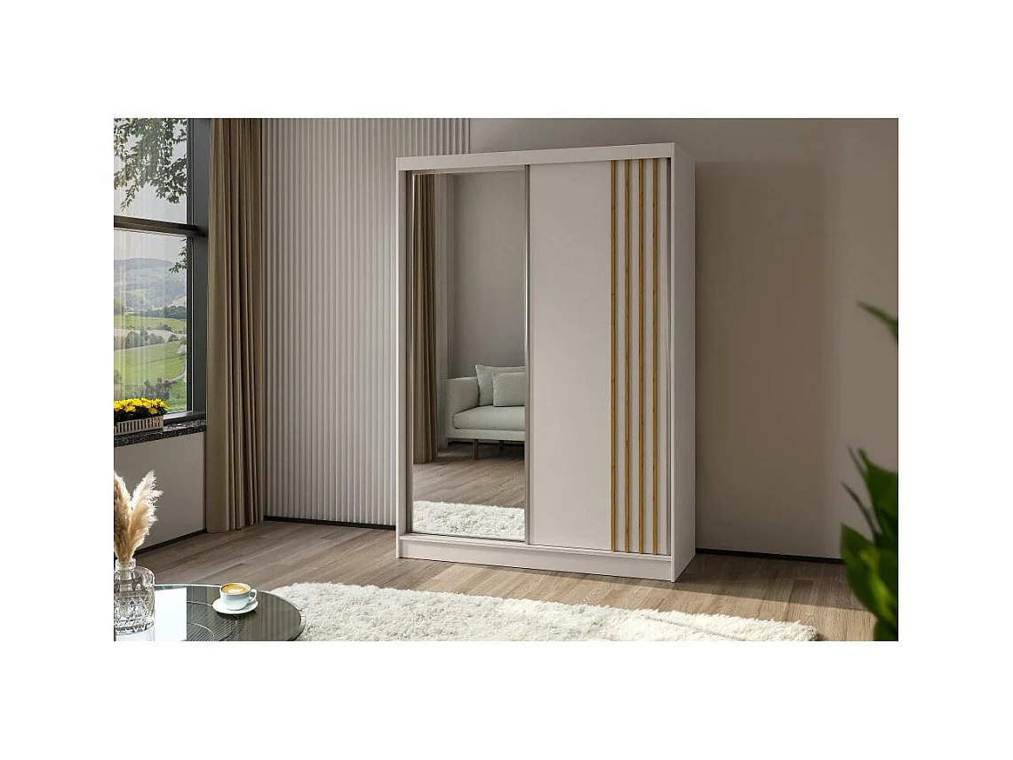 ARMOIRE À PORTES FERMÉES Nela 120/216/61 cachemire+chêne Artisan