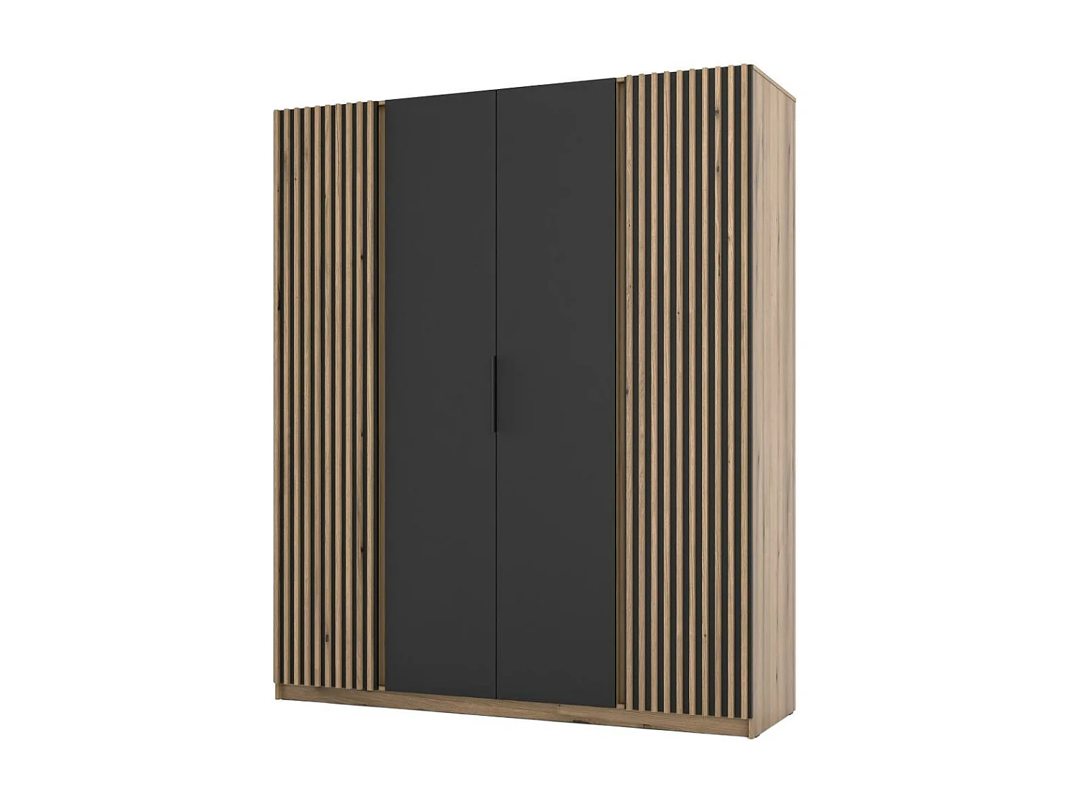 DREHTÜRENSCHRANK Kaya 200/62/239 4-Türig mit Lamellen