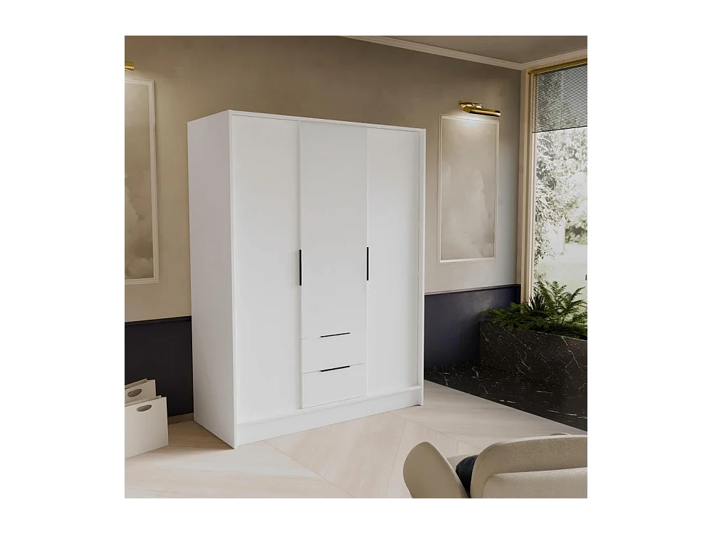 DREHTÜRENSCHRANK Niko 150/51/200 cm weiß