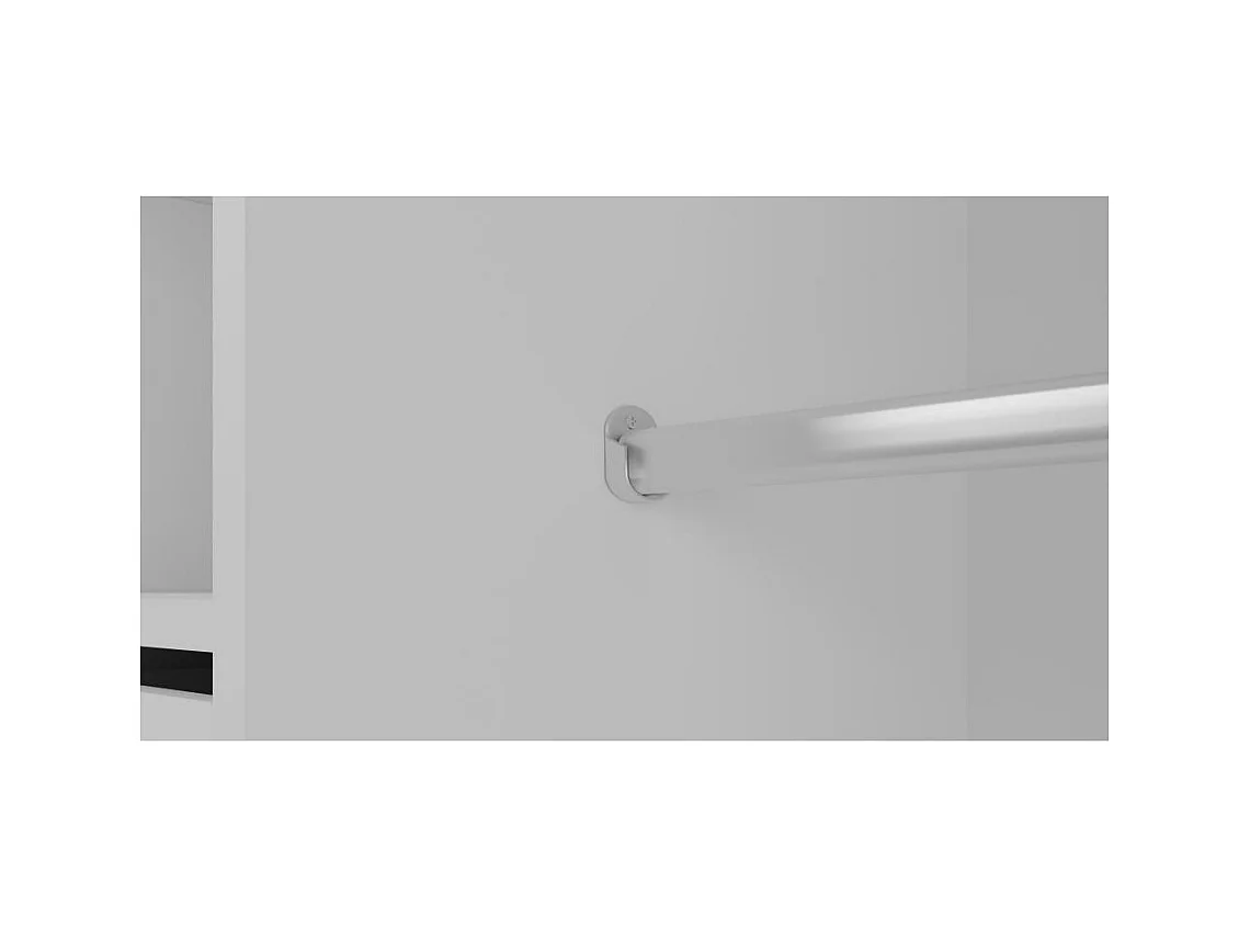 SCHWEBETÜRENSCHRANK Milo 200/215/58 3-türig weiß mit Spiegel