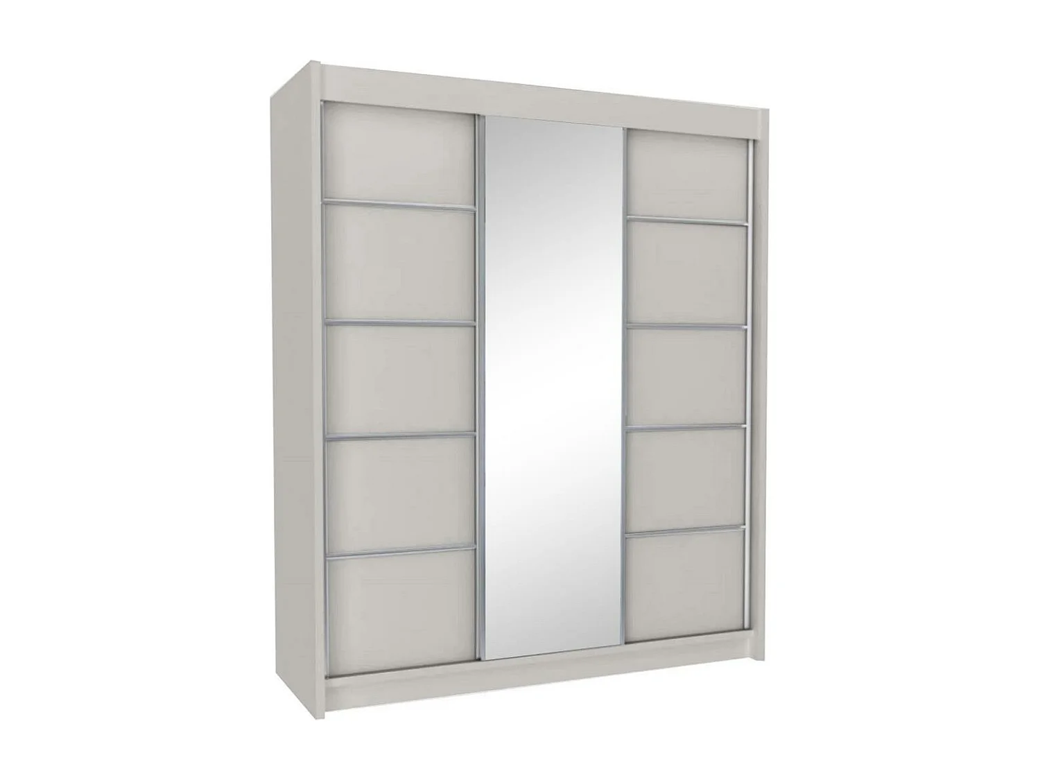 ARMOIRE A PORTES FERMÉES Marika II 240/216/61 cachemire avec miroir et tiroirs