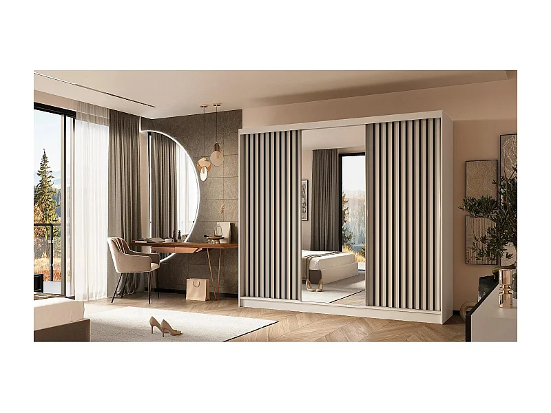 Hangkast Helix 240/216/61 wit+zwart