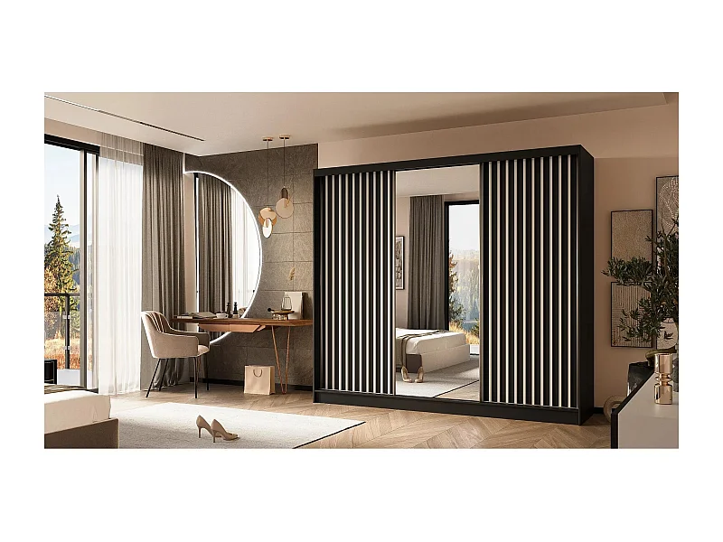 Hangkast Helix 240/216/61 zwart+wit