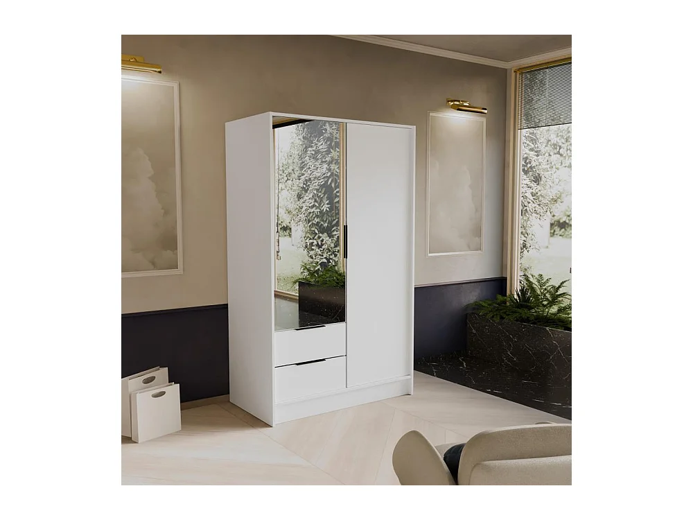 SCHWEBETÜRENSCHRANK Niko 100/51/200 cm weiß