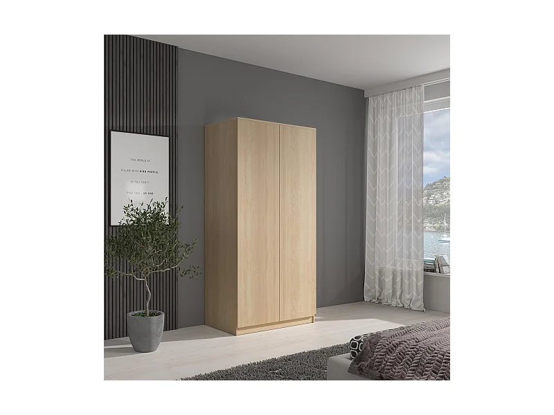 DREHTÜRENSCHRANK Classic 90/180/50 cm 2-türig eiche Sonoma
