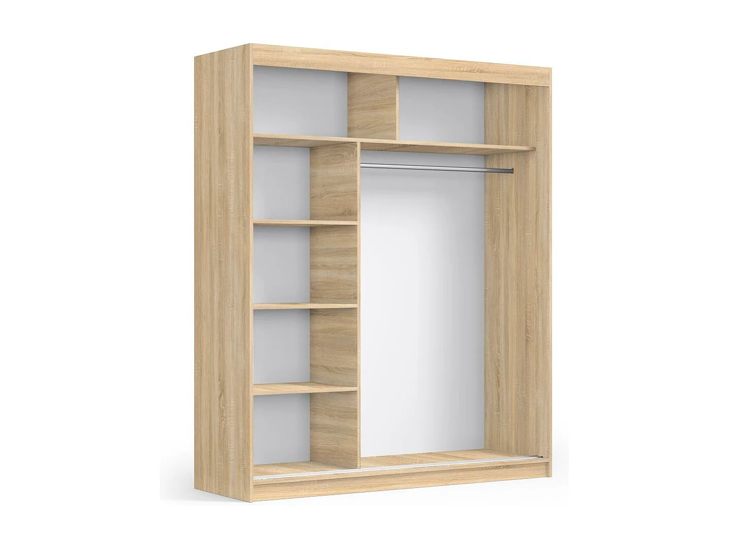 ARMOIRE A PORTES FERMÉES Katrina chêne Sonoma 180/215,5/59 cm 2 portes