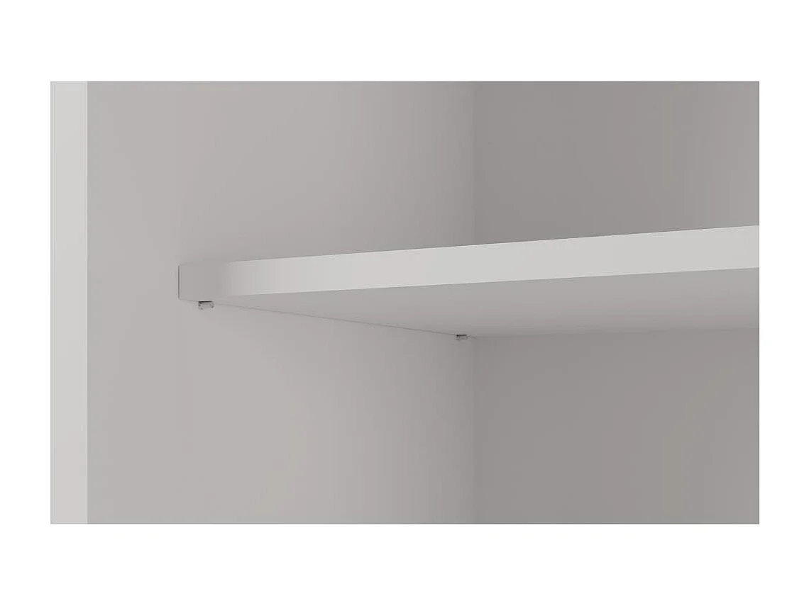 ARMOIRE A PORTES FERMÉES Void 120/215/58 2 portes blanc avec miroir