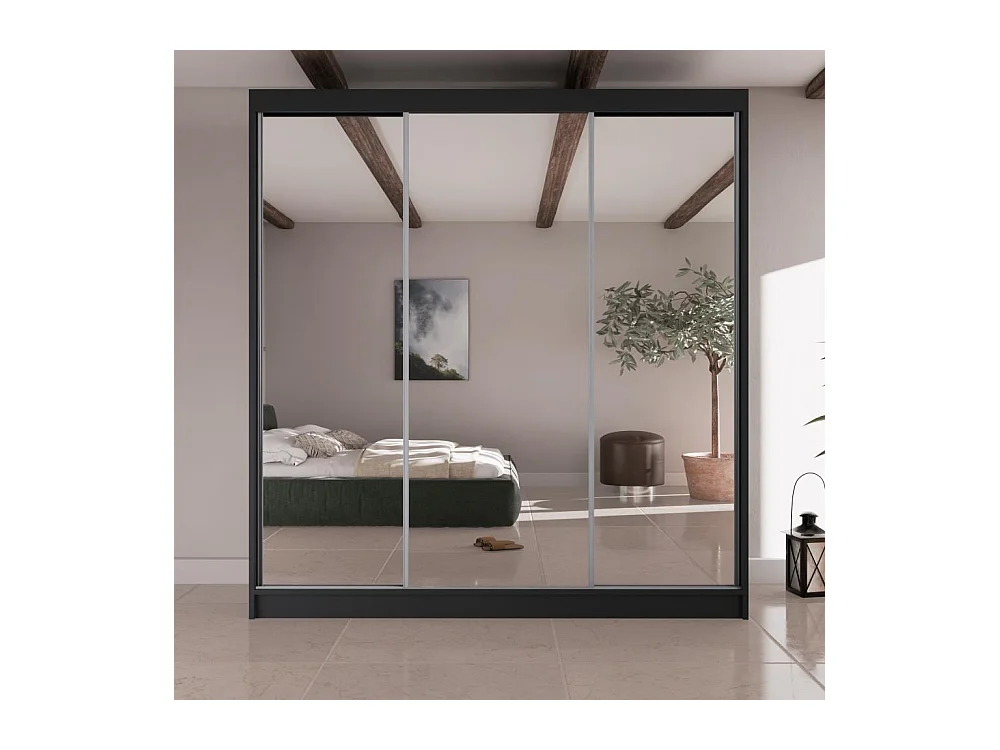 ARMOIRE À PORTES FERMÉES Homa II 200/61/215 noir