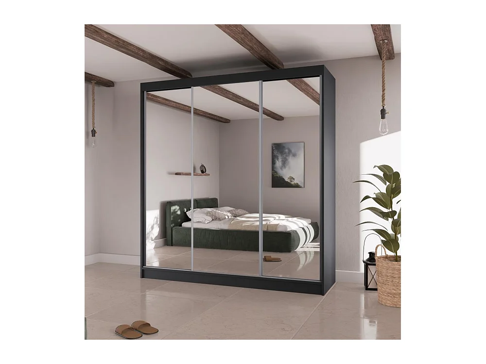 Hangkast Homa II 200/61/215 zwart