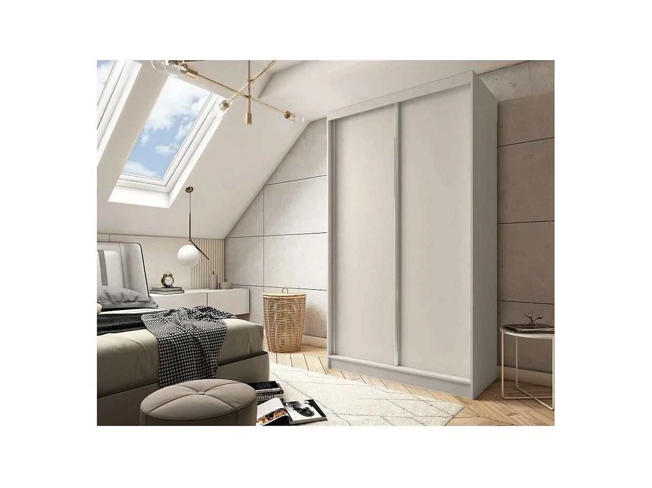 ARMOIRE À PORTES FERMÉES Mario 120/216/61 cachemire