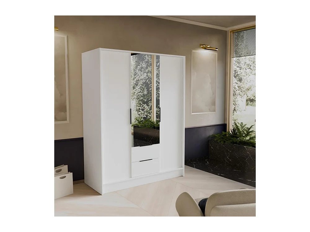 ARMOIRE À PORTES TOURNANTES Niko 150/51/200 cm blanc