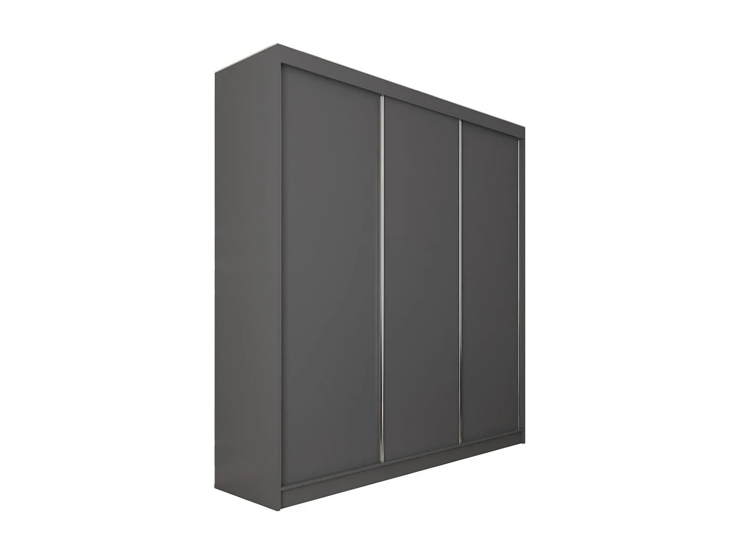 ARMOIRE À PORTES FERMÉES Mario 240/216/61 graphite avec tiroirs
