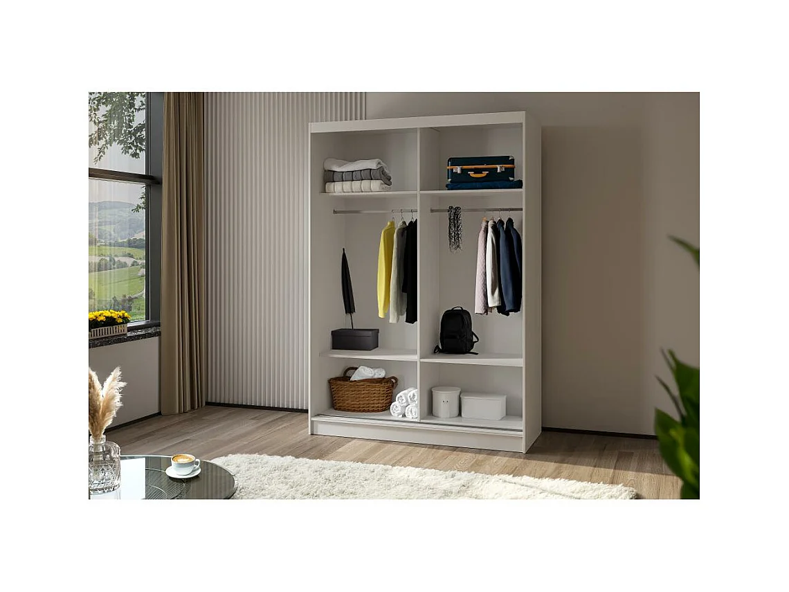 ARMOIRE À PORTES FERMÉES Mario 150/216/61 blanc