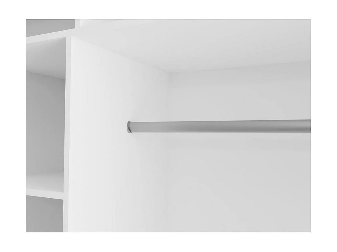 SCHWEBETÜRENSCHRANK Debra 240/216/61 graphit mit Spiegel und Schubladen