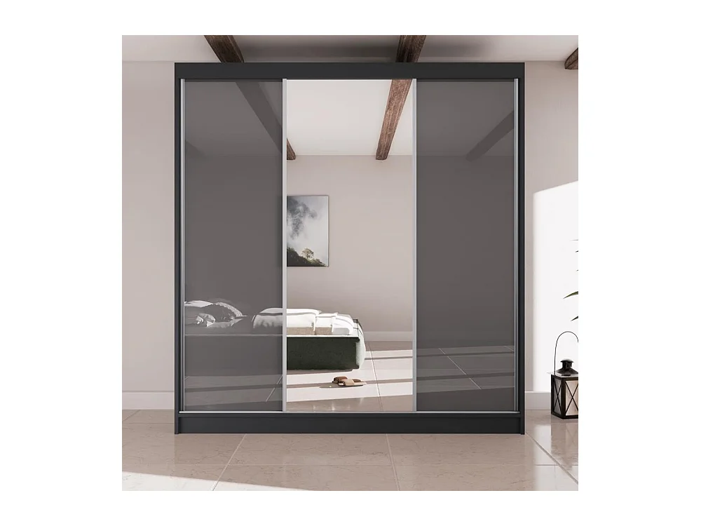 Hangkast Velis II 200/61/215 zwart+grafiet