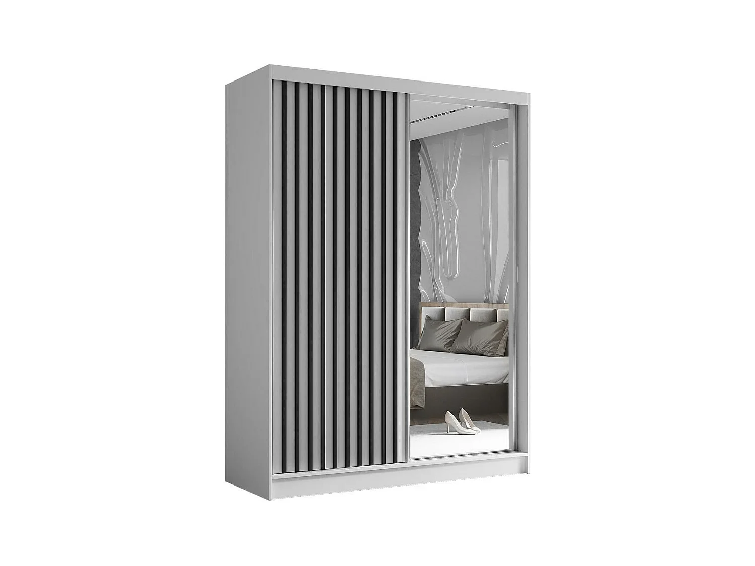 Hangkast Helix 160/216/61 wit+zwart