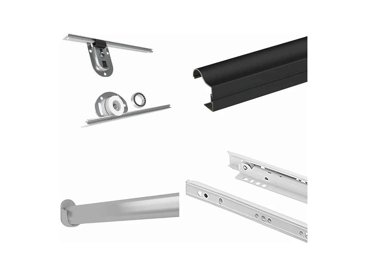 Hangkast Helix 160/216/61 wit+zwart