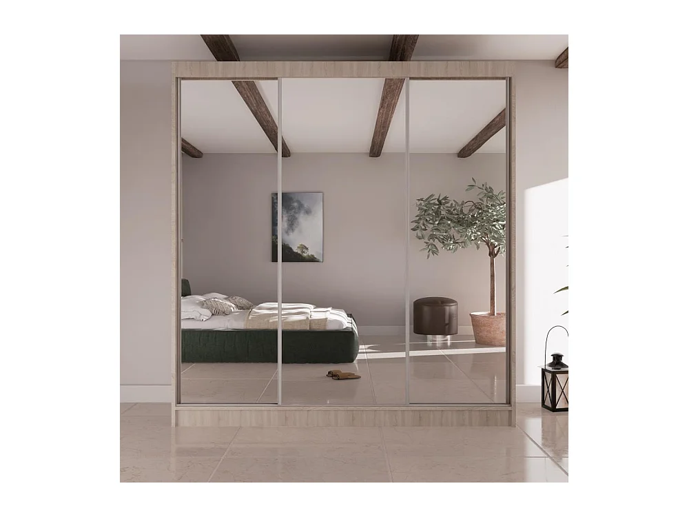 ARMOIRE A PORTES FERMÉES Homa II 200/61/215 chêne sonoma