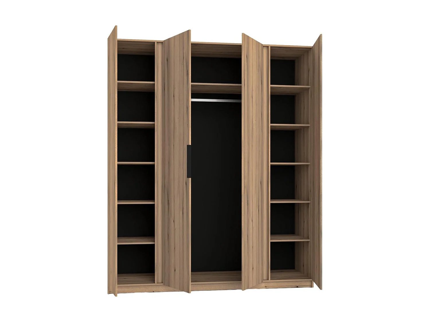 DREHTÜRENSCHRANK Kaya 200/62/239 4-Türig mit Lamellen