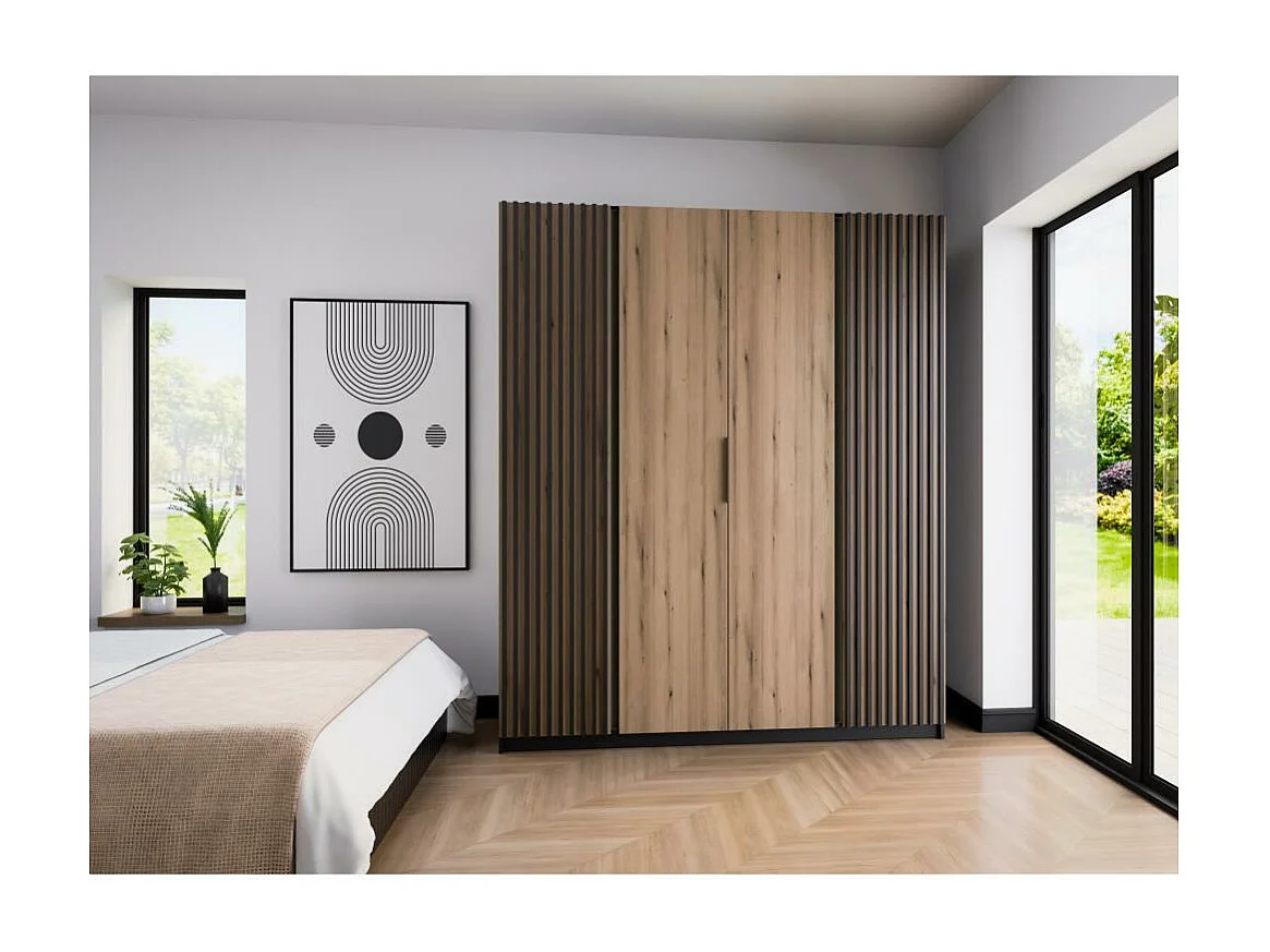 ARMOIRE À PORTES TROIS Kaya 200/62/239 4 portes avec lamelles