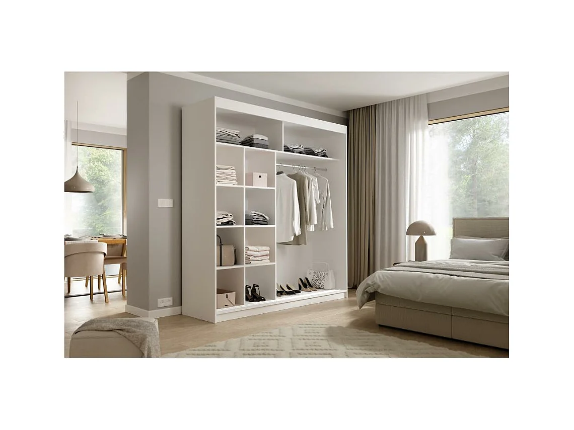 Hangkast Katrina wit 200/215,5/59 cm 2-deurs