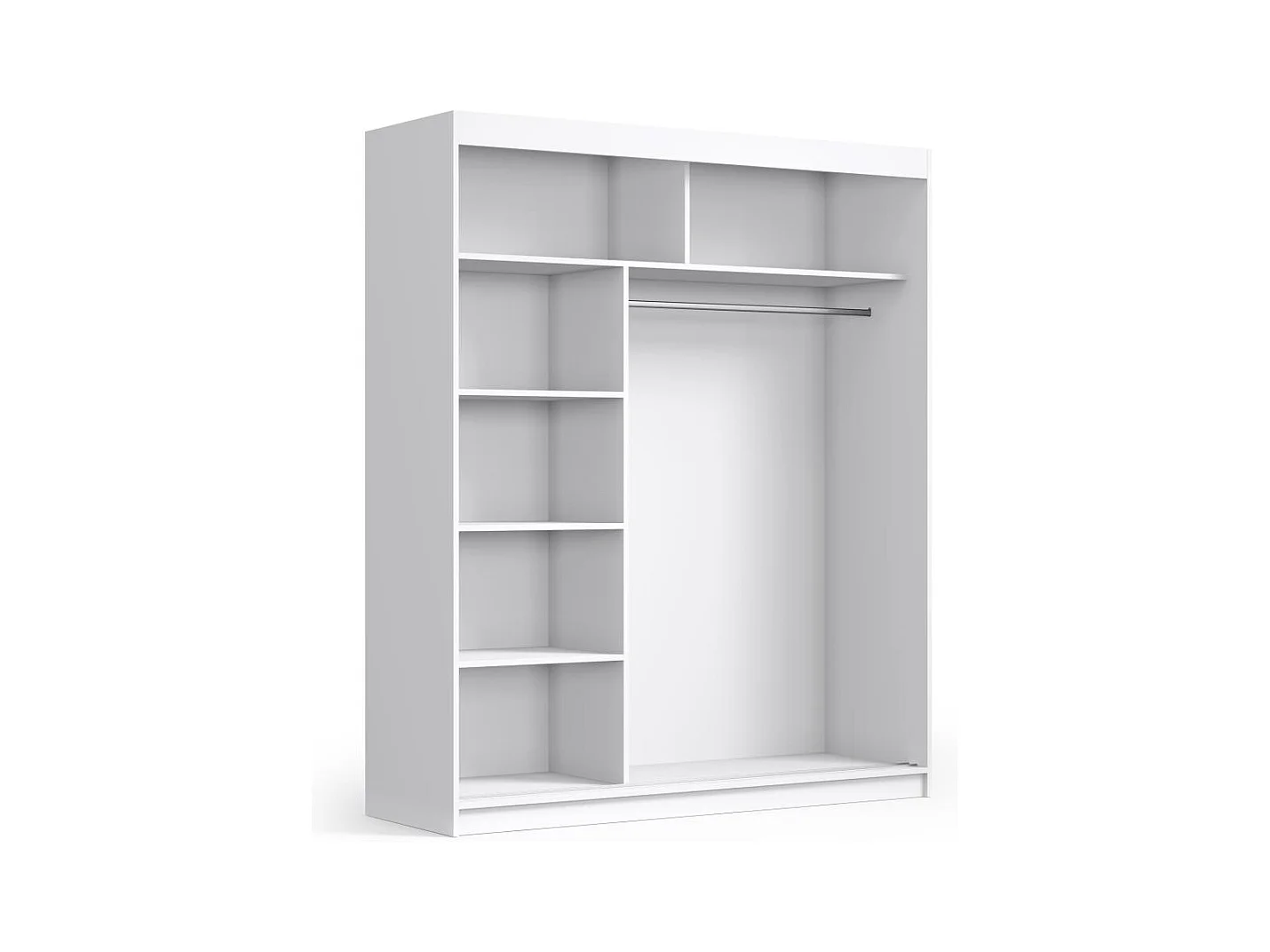 Hangkast Katrina wit 200/215,5/59 cm 2-deurs