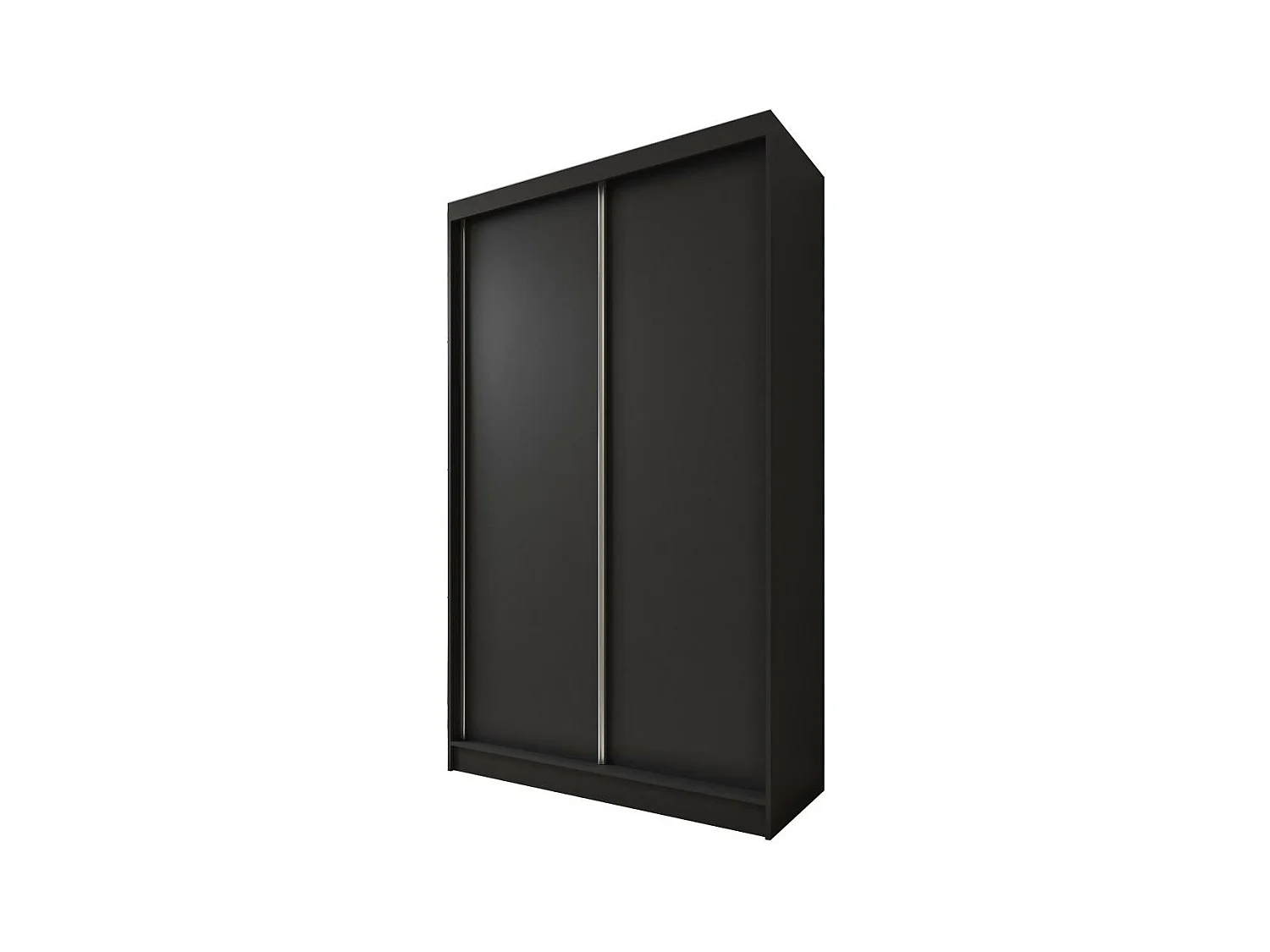 ARMOIRE À PORTES FERMÉES Mario 120/216/61 noir avec tiroirs