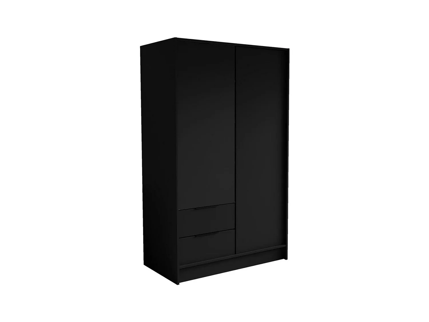 ARMOIRE À PORTES TOURNANTES Niko 100/51/200 cm noir
