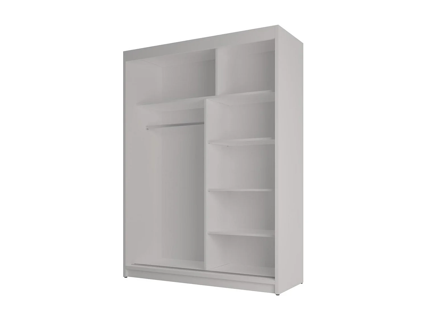 Hangkast Void 160/215/58 2-deurs wit met spiegel