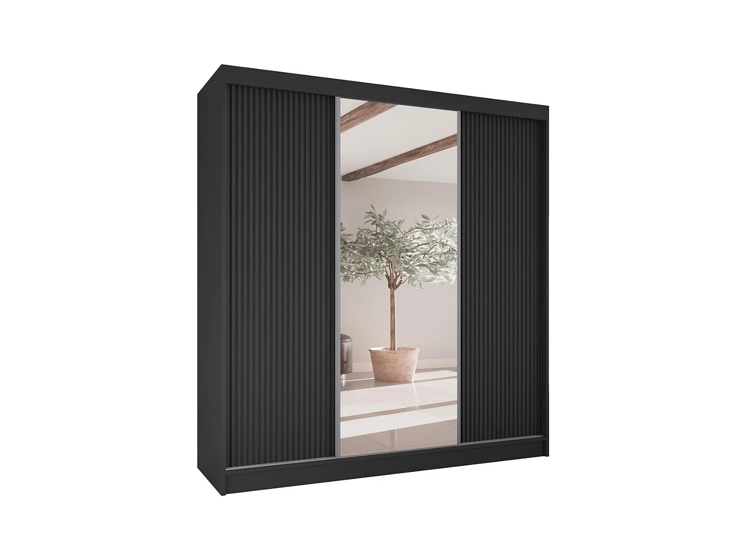 ARMOIRE A PORTES FERMÉES Ramos II 200/61/215 noir