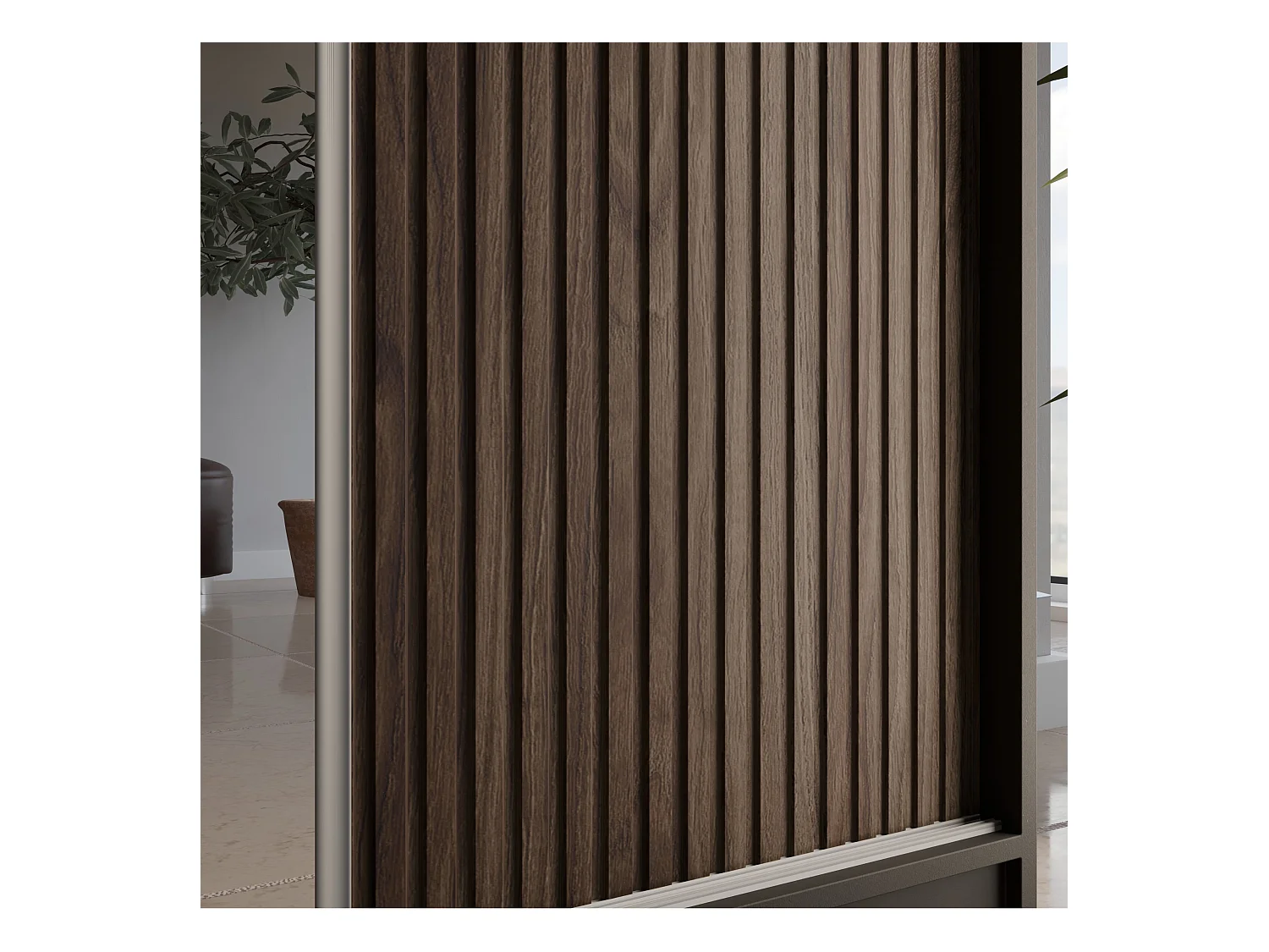 ARMOIRE A PORTES FERMEES Ramos II 200/61/215 noir+bois