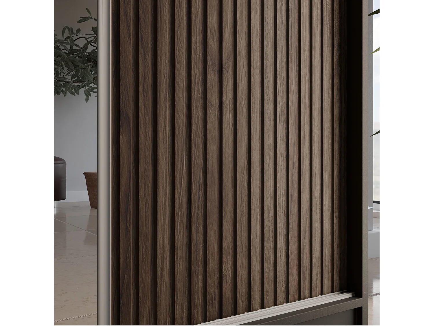 SCHWEBETÜRENSCHRANK Ramos II 200/61/215 schwarz+holzfarben