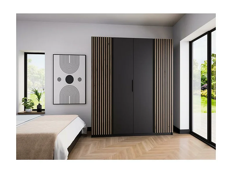 ARMOIRE À PORTES TROIS Kaya 200/62/239 4 portes avec lamelles