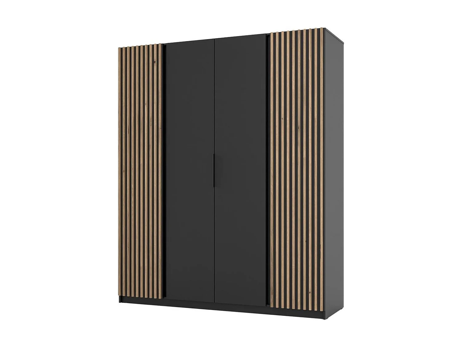 DRAAIDEURKAST Kaya 200/62/239 4-deurs met lamellen