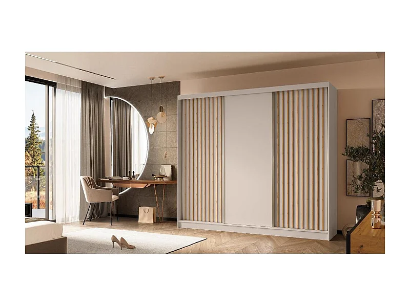 SCHWEBETÜRENSCHRANK Helios 240/216/61 kaschmir