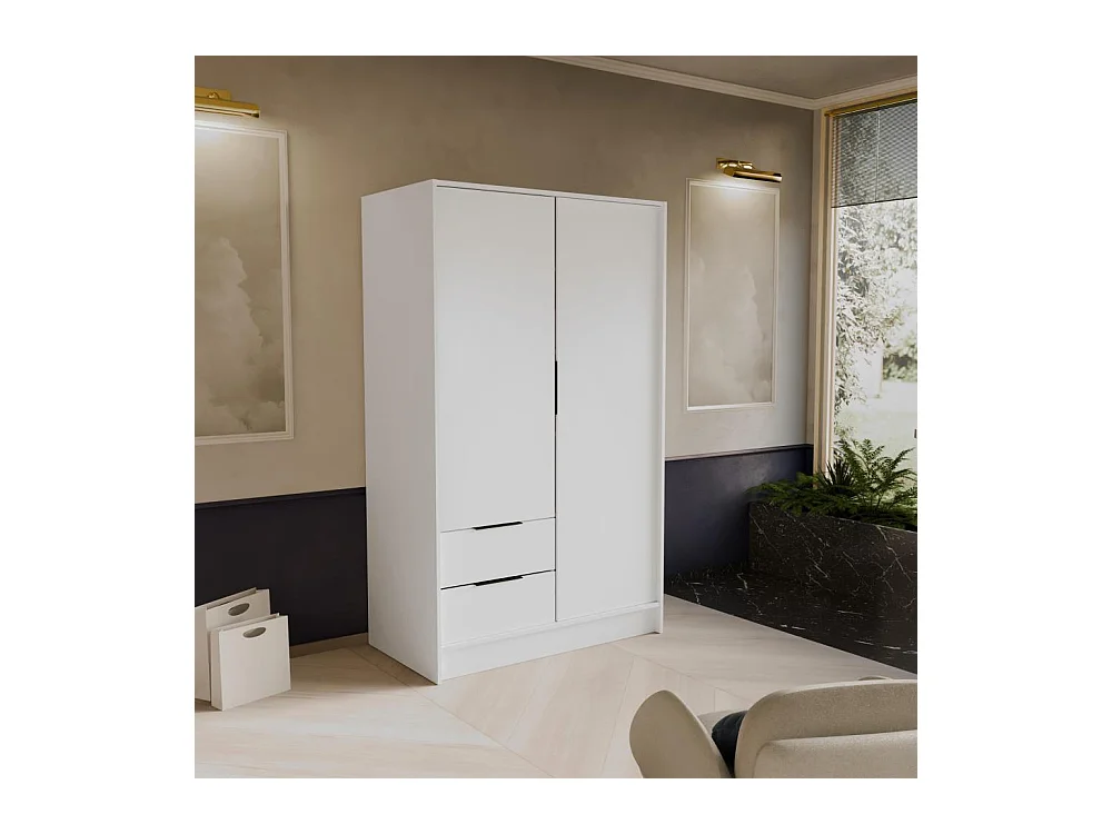 DREHTÜRENSCHRANK Niko 100/51/200 cm weiß