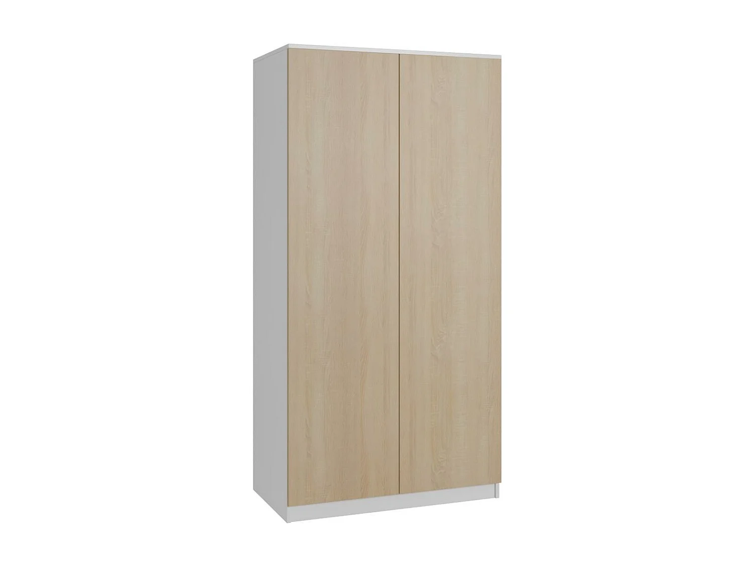 ARMOIRE A PORTES TOURNANTES Classic 90/180/50 cm 2 portes blanc+chêne Sonoma