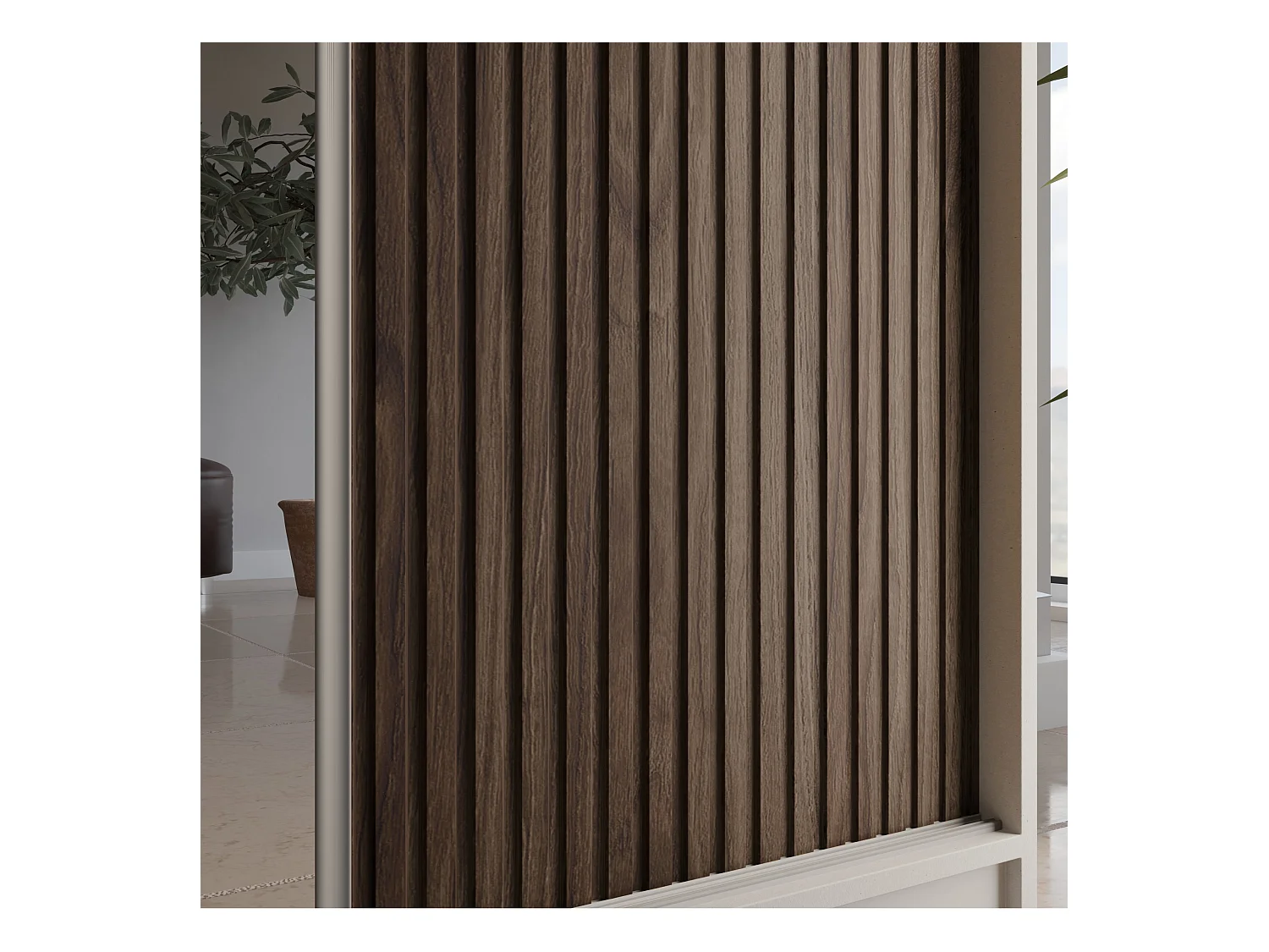 ARMOIRE A PORTES FERMÉES Ramos II 200/61/215 chêne blanc+couleur bois