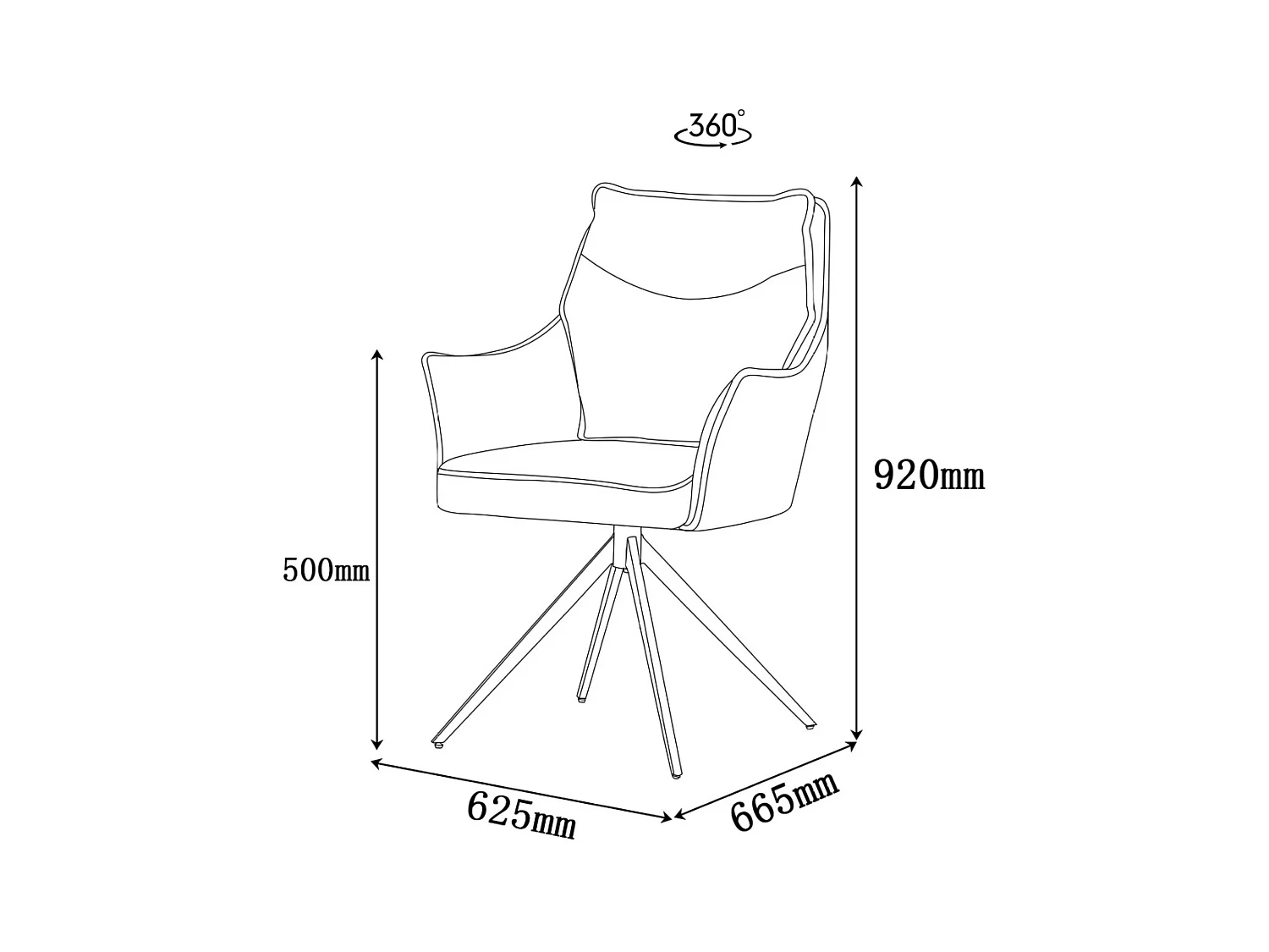 Lot de 2 chaises de salle à manger - tissu et métal - beige - AMPLUS
