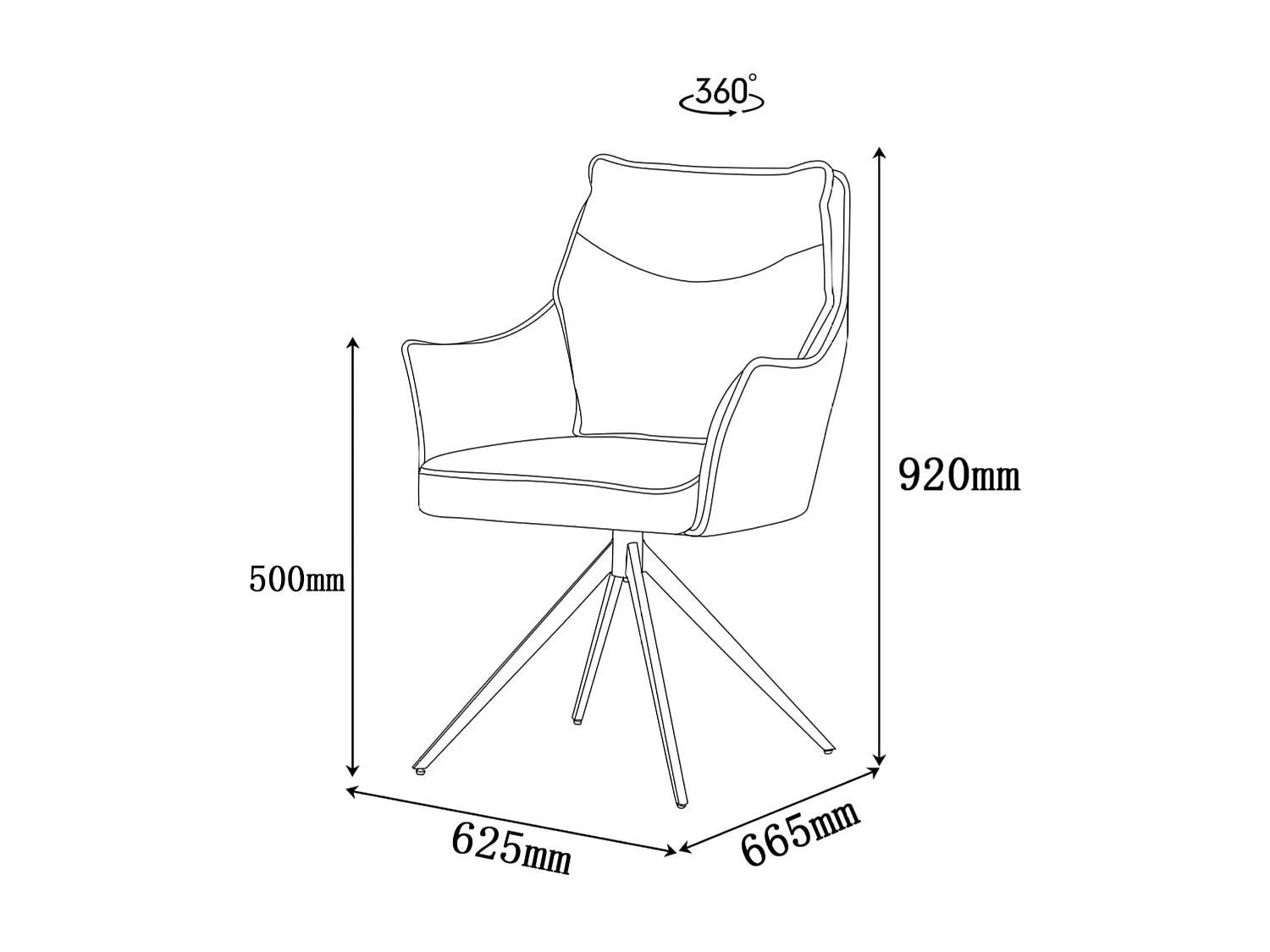 Eetkamerstoel set van 2 - stof en metaal - beige - AMPLUS