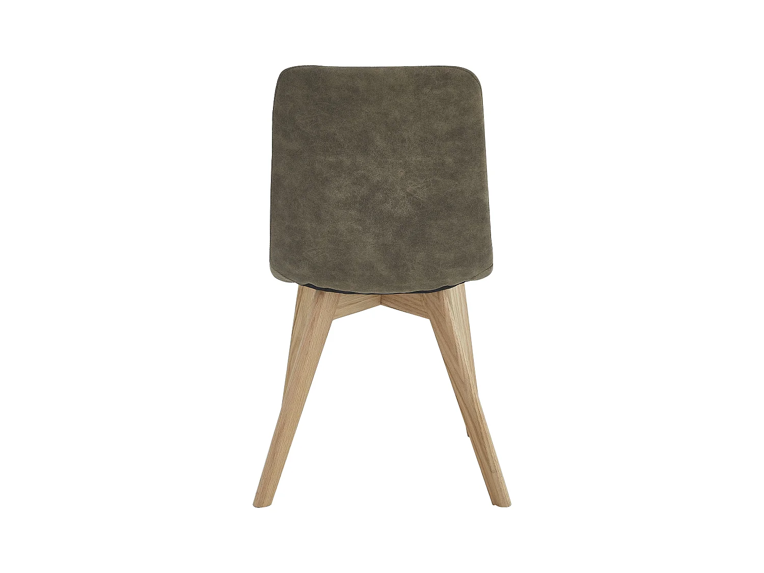 Lot de 4 chaises de salle à manger - tissu et métal - taupe - VIRANA