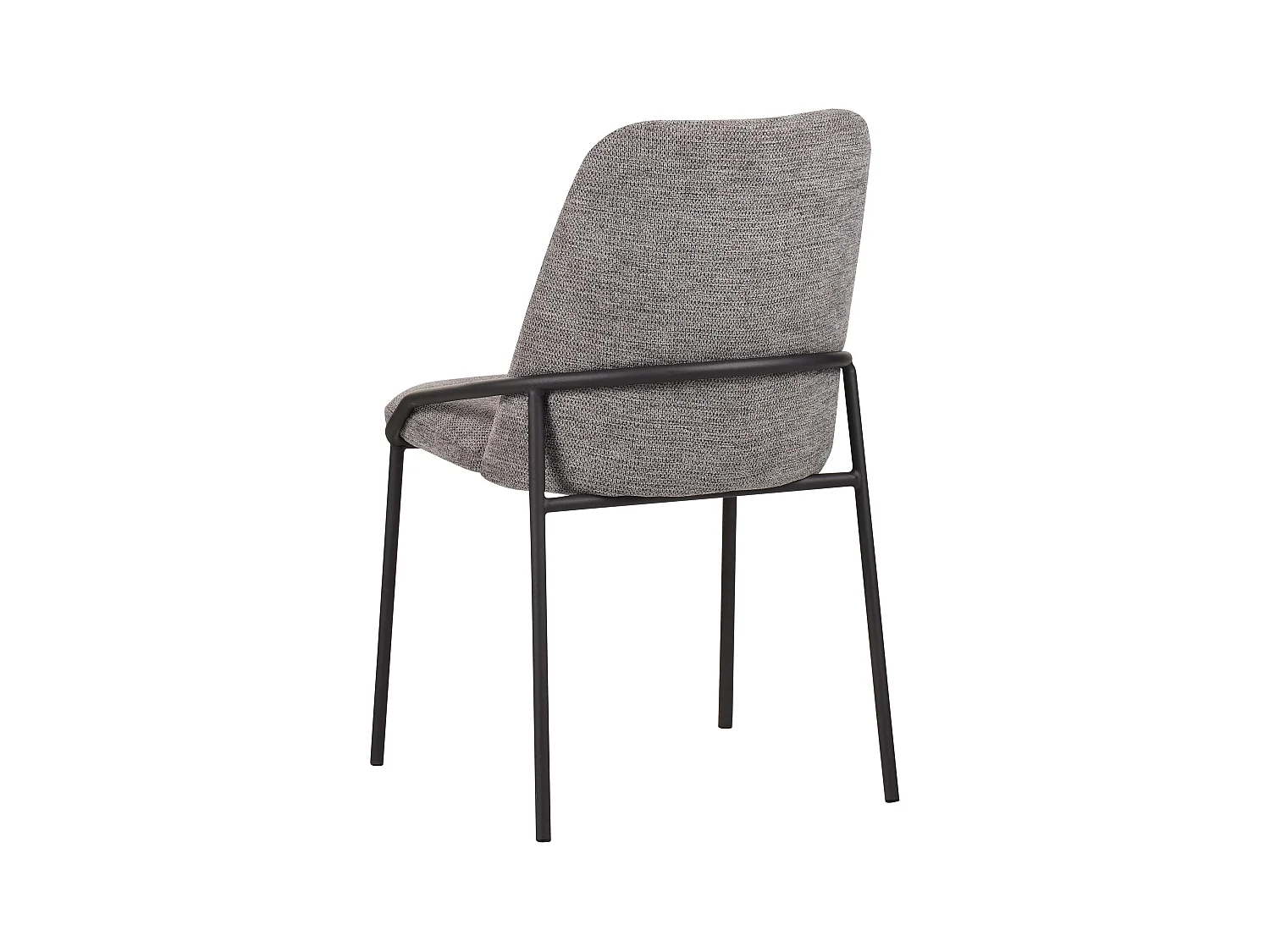 Eetkamerstoel set van 2 - stof & metaal - grijs - GERING