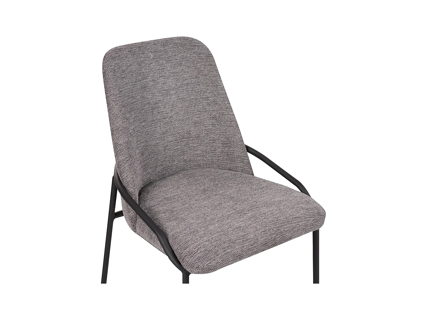 Eetkamerstoel set van 2 - stof & metaal - grijs - GERING